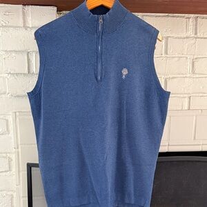 Peter Millar Navy and Gray Striped Sweater